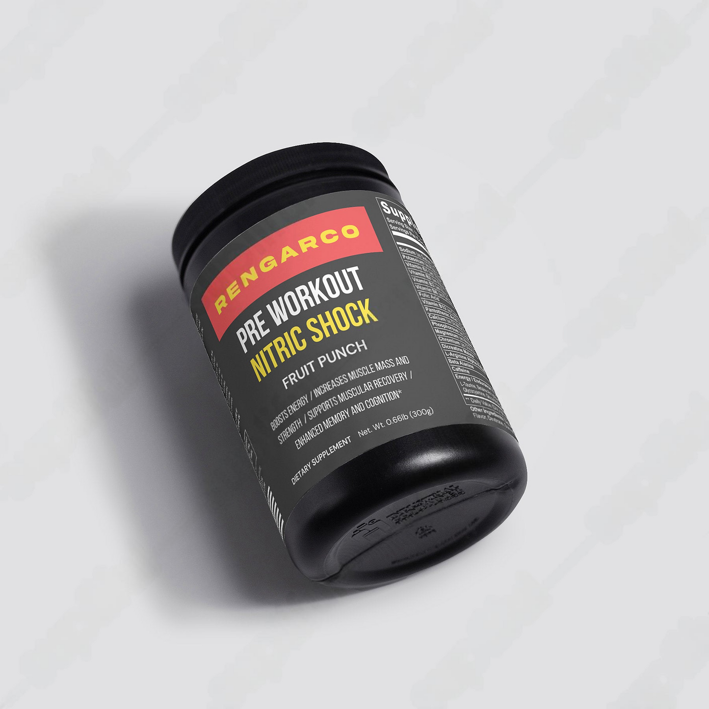 RENGARCO PRE WORKOUT NITRIC SHOCK  FRUIT PUNCH