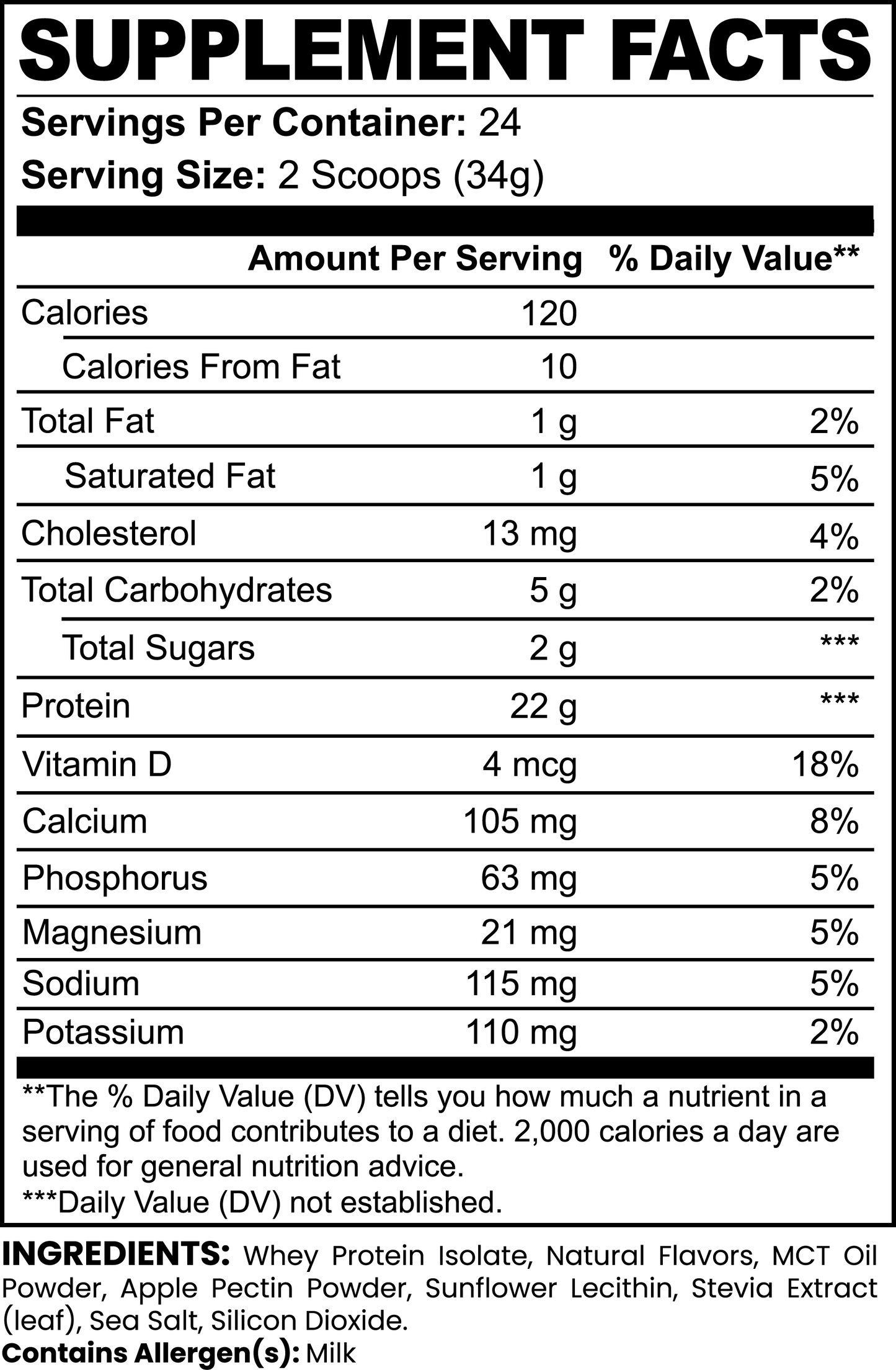 RENGARCO ADVANCED 100% WHEY PROTEIN ISOLATE VANILLA